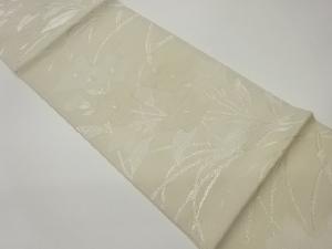 紗 桔梗模様織出し袋帯